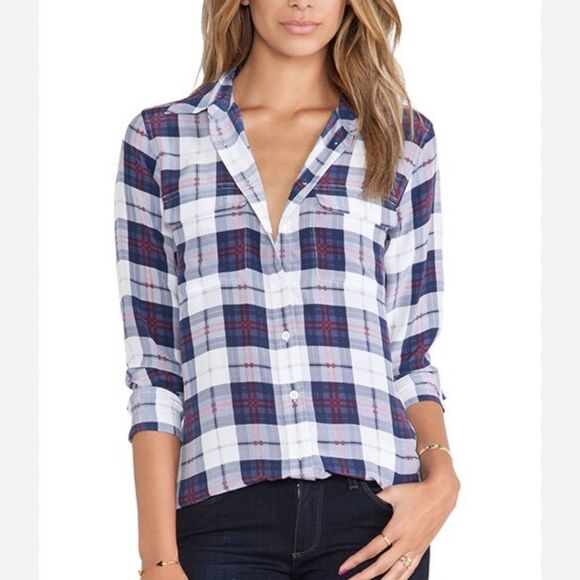Equipment Plaid Button Down Shirt Size Small - Picture 1 of 8